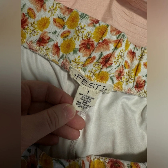 Festi Super Soft Slub Flare 70’s floral Leg Pants size 1X #1319 - Picture 7 of 9